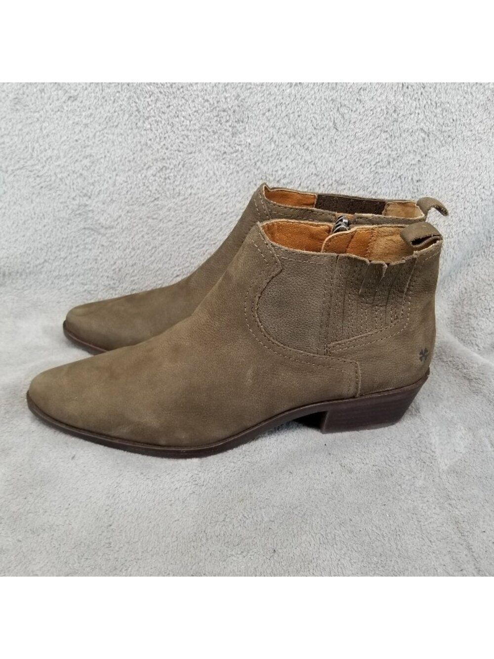 Lucky Brand Shoes Womens 6.5 Brown Leather Hikalli Ankle Boots *Read*